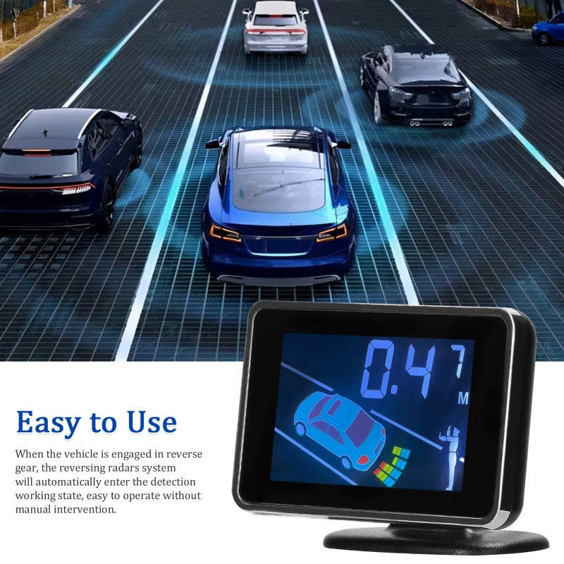 Car Radar: Black, Multiple Alarm Modes, Accurate Detection - Easy To Use Reverse Radar for Vehicle Reverse Gear Obstacle Detection - Image 5
