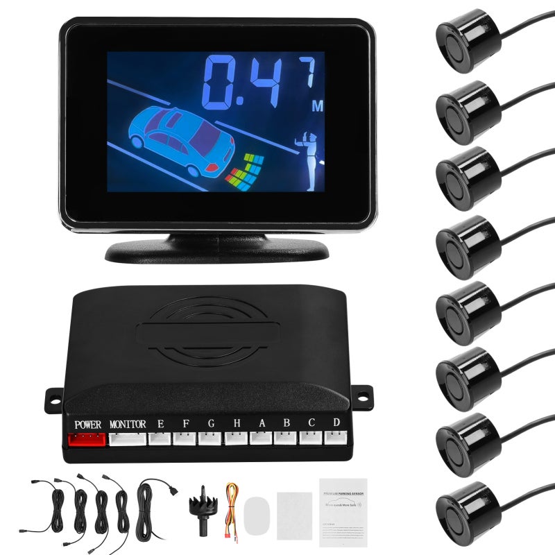 Car Radar: Black, Multiple Alarm Modes, Accurate Detection - Easy To Use Reverse Radar for Vehicle Reverse Gear Obstacle Detection - Image 1