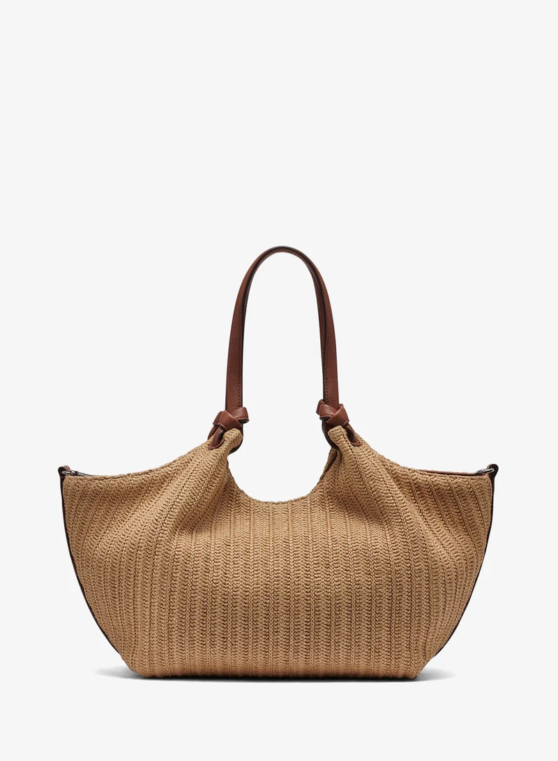 DKNY NATURAL/SADDLE Paula Medium Tote for Women | Best Price UAE