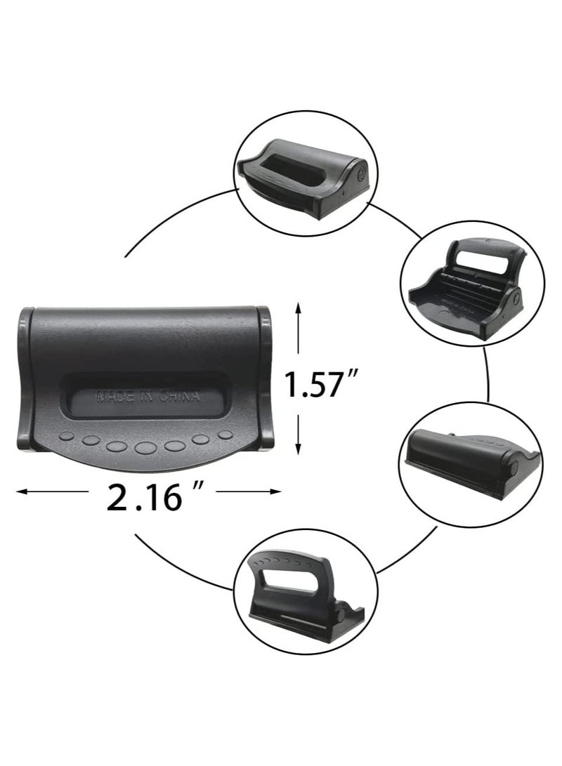 SYOSI Car Seat Belt Clip, 4 Pack Seatbelt Adjuster for Adults, Comfort Universal Auto Shoulder Neck Strap Positioner (Black)  - Image 2
