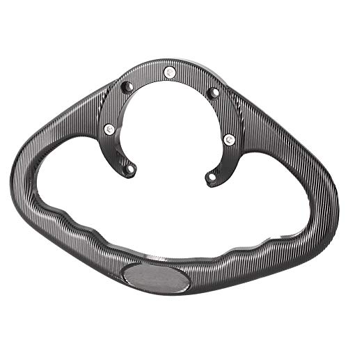 Luckmart Motorcycle Aluminium Rear Passenger Gas Tank Bar Handle Grips Bar Handlebar 7 Holes Compatible for Suzuki GSXR750 GS500E GSXR600 GSXR1100 GSXR1000 TL1000R SV650S RF600R RF900R Black - Image 3