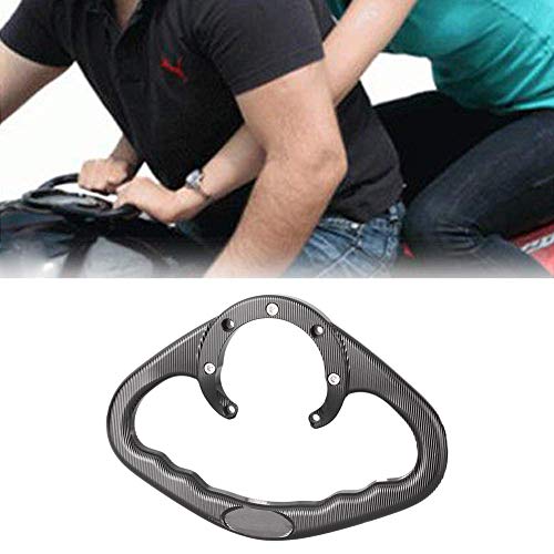 Luckmart Motorcycle Aluminium Rear Passenger Gas Tank Bar Handle Grips Bar Handlebar 7 Holes Compatible for Suzuki GSXR750 GS500E GSXR600 GSXR1100 GSXR1000 TL1000R SV650S RF600R RF900R Black - Image 2