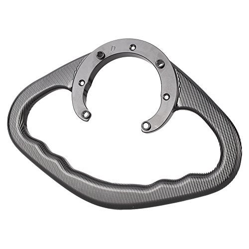 Luckmart Motorcycle Aluminium Rear Passenger Gas Tank Bar Handle Grips Bar Handlebar 7 Holes Compatible for Suzuki GSXR750 GS500E GSXR600 GSXR1100 GSXR1000 TL1000R SV650S RF600R RF900R Black - Image 4