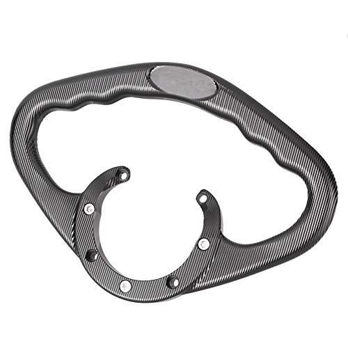 Luckmart Motorcycle Aluminium Rear Passenger Gas Tank Bar Handle Grips Bar Handlebar 7 Holes Compatible for Suzuki GSXR750 GS500E GSXR600 GSXR1100 GSXR1000 TL1000R SV650S RF600R RF900R Black - Image 5