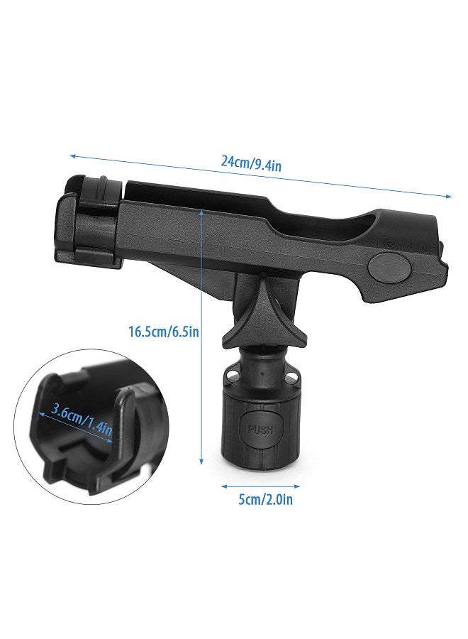 Generic Fishing Rod Holder Adjustable Fishing Pole Holder for Most Kayak Rail Tracks - Image 2