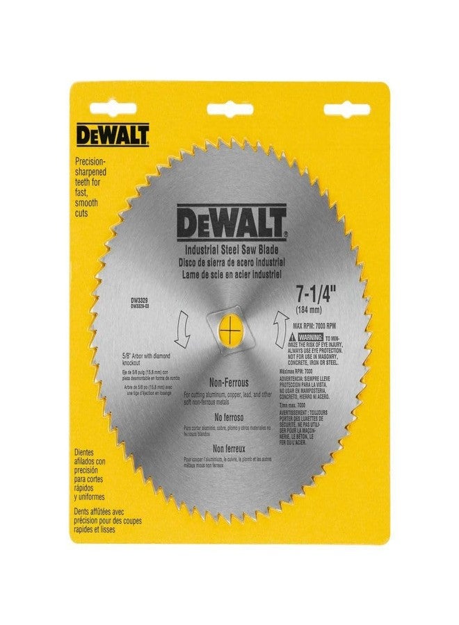 DEWALT Circular Saw Blade, 7 1/4 Inch, 68 Tooth, Metal Cutting (DW3329) - Image 4