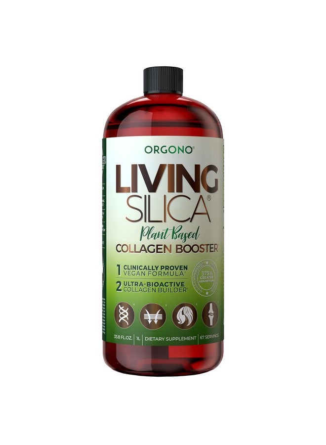 Orgono Living Silica Orgono Living Silica Plant-Based Collagen Booster | Horsetail Extract & Rosemary | Supports Collagen & Elastin for Joint & Bone Health, Glowing Skin, Strong Hair & Nails | 33.85 Fl Oz - Image 1