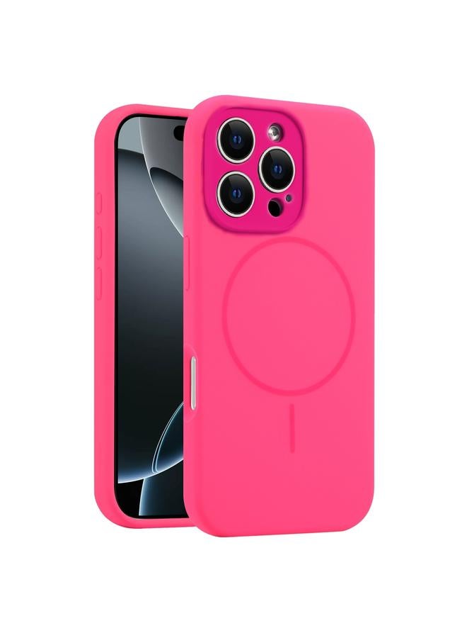 اس-توب جراب لهاتف iPhone 16 Pro مزود بفتحة دقيقة من السيليكون السائل MagSafe - Image 1