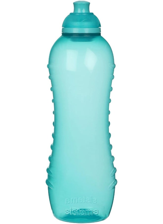 sistema - Sistema Twist 'n' Sip Squeeze Sports Water Bottle | Leakproof 620 ml BPA-Free Assorted Colours - Image 1