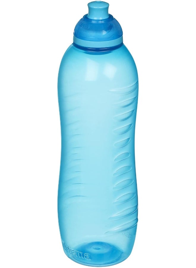 sistema - Sistema Twist 'n' Sip Squeeze Sports Water Bottle | Leakproof 620 ml BPA-Free Assorted Colours - Image 1