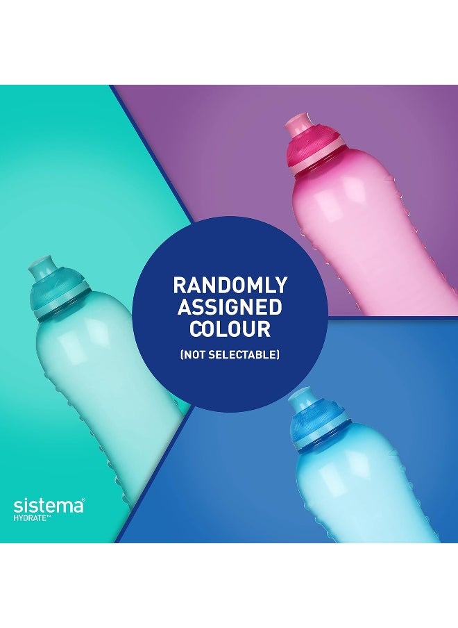 sistema - Sistema Twist 'n' Sip Squeeze Sports Water Bottle | Leakproof 620 ml BPA-Free Assorted Colours - Image 1