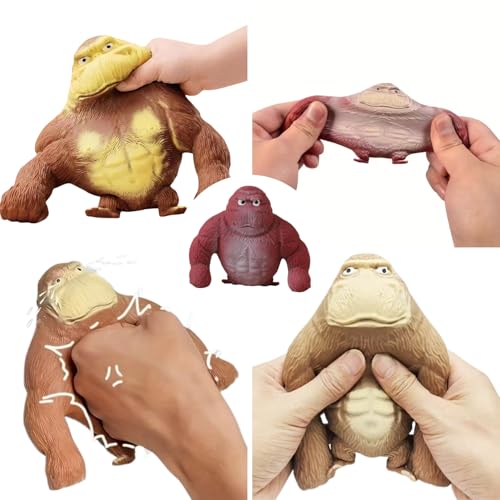 XEWOi 1Pc Stretchy Monkey Toy, Cute Gorilla Stress Anxiety Relief Toy, Tension Buster Squishy Stretch Arms Gorilla Monkey Toys for Relaxing and Fun, Non Toxic Safe Action Figure for Kids - Image 5