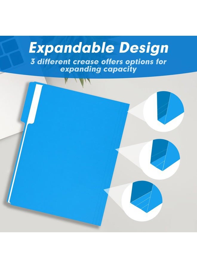 RAZCC File Folder, RAZCC 100 Pack 1/3 Cut Tab Colored File Folders, File Folder Letter Size for Office Classroom Use, Assorted 5 Colors Folders with Tabs - Image 5