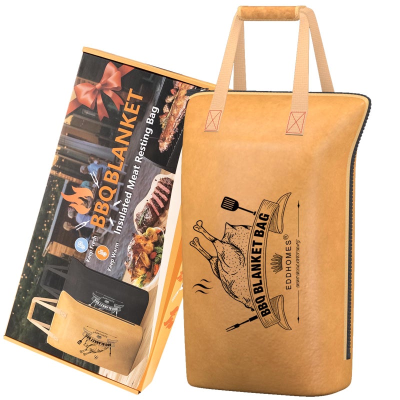 EddHomes BBQ Blanket for Resting Meat Reusable Smoker Grilling Meat Insulated Brisket Resting Blanket Bag Smoker Meat Resting Blanket Bag for Men Dad BBQ Lovers Christmas GiftsStocking Stuffers - Image 2