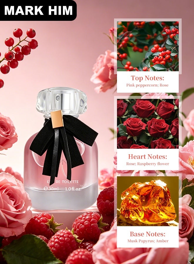 MARK HIM 3PCS Women Eau de Toilette Perfume Gift Set,  Long Lasting Fragrance, Portable Travel Size Cologne, Luxury Gift for Birthday Anniversary Valentine’s Day, Daily Dating Office Use Ladies Perfume Collection Kit - Image 5