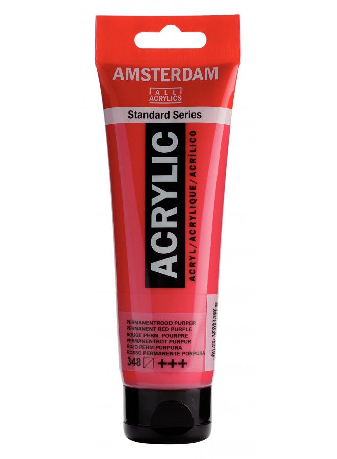 Amsterdam Standard Series Acrylic Tube 120 ml Permanent red purple 348 (17093482) - Image 2