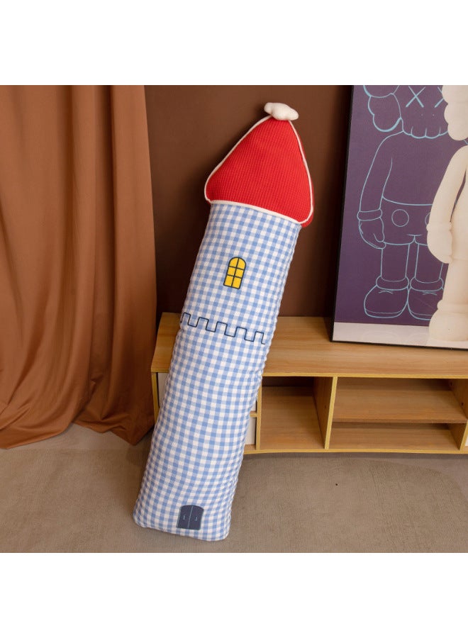 Castle Long Pillow For Girls To Sleep With Legs Folded, Long Pillow For Bedside Sofa Decoration, Decorative Pillow For Side Sleeping Pillow