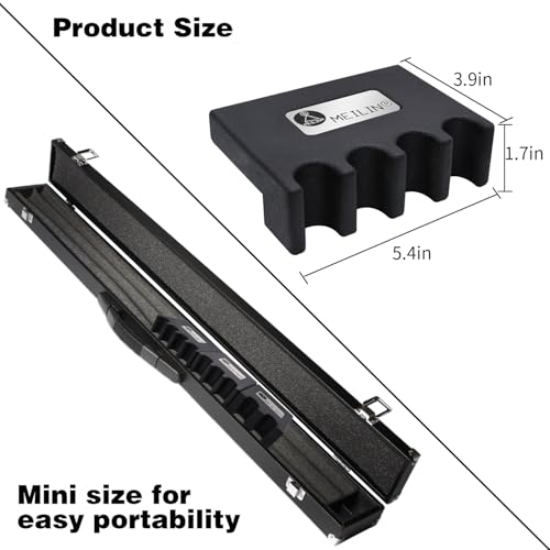 LFSEMINI Pool Cue Holder, 4-Cue Portable Pool Stick Holder for Table, Weighted & Durable Billiard Cue Holder, Mini Stick Holder for Pool Cues, Pool Cue Holder Claw - Image 5
