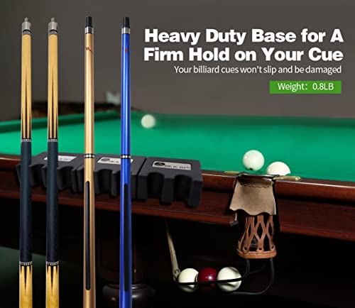 LFSEMINI Pool Cue Holder, 4-Cue Portable Pool Stick Holder for Table, Weighted & Durable Billiard Cue Holder, Mini Stick Holder for Pool Cues, Pool Cue Holder Claw - Image 2