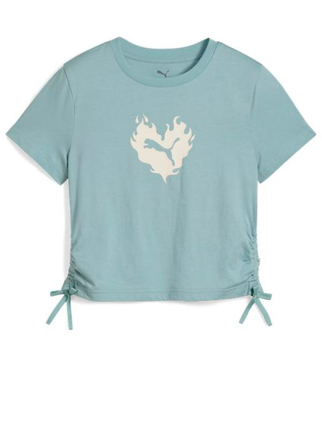 PUMA - Youth Flaming Love Knotted T-Shirt - Image 1