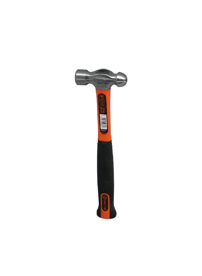 Tactix Ball Pein Hammer with Fiberglass Handle Orange and Black221001 - Image 2