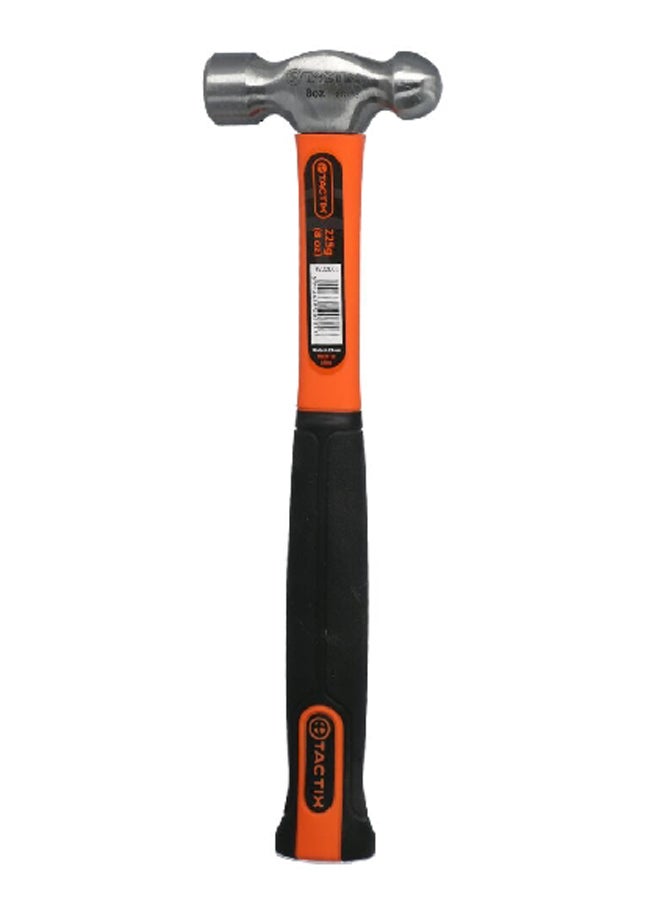 Tactix Ball Pein Hammer with Fiberglass Handle Orange and Black221001 - Image 1