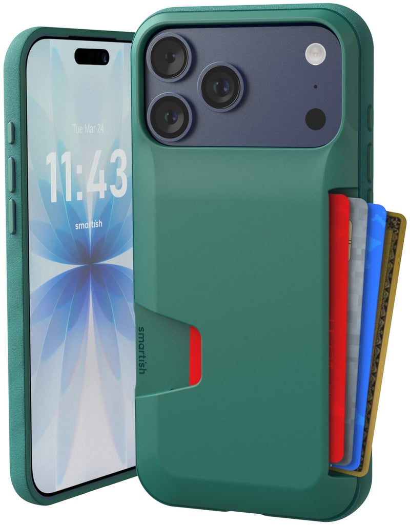 Smartish iPhone 17 Pro Max Wallet Case Wallet Slayer Vol 1 Slim Protective Credit Card Holder Drop Tested Hidden Credit Card Slot Cover for Apple iPhone 17 Pro Max So Jaded - Image 2