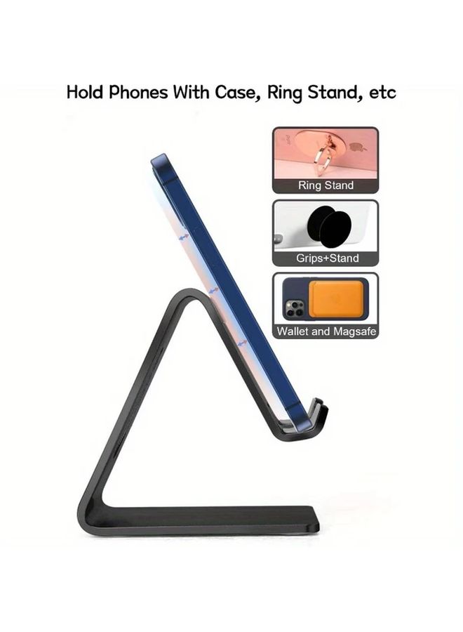 Rose Golden Desktop Aluminum Phone Stand For iPhone 15 14 13 12 Pro Mini - Image 4