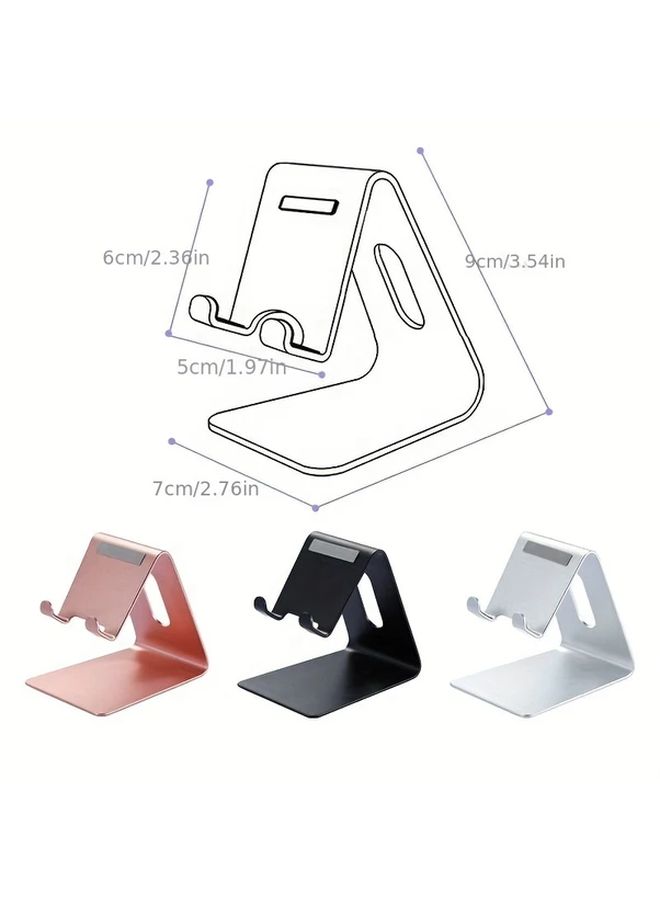 Rose Golden Desktop Aluminum Phone Stand For iPhone 15 14 13 12 Pro Mini - Image 2