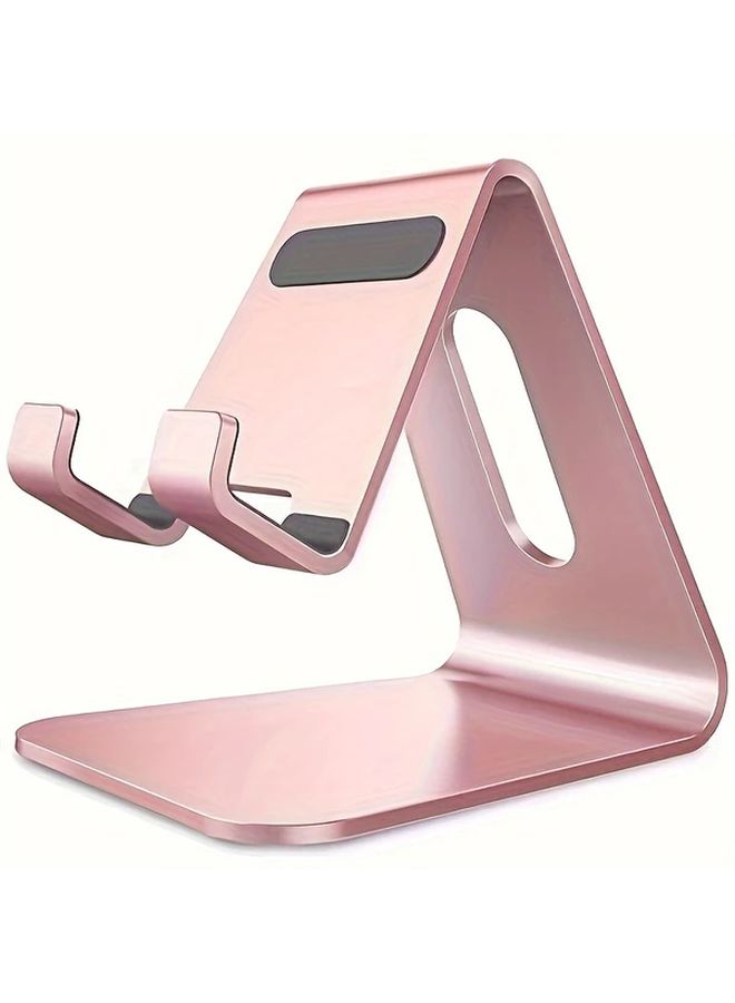 Rose Golden Desktop Aluminum Phone Stand For iPhone 15 14 13 12 Pro Mini - Image 1