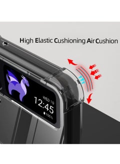 MIGOFAST Magnetic Clear Case for Samsung Galaxy Z Flip 4 5g, Support Magsafe and Wireless Charger, Transparent Shockproof and Drop-Proof Hard PC Phone Cover for Galaxy z flip 4  - Image 5