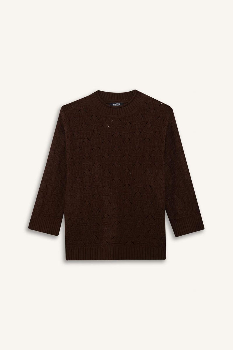 DeFacto Regular Fit Crew Neck Knitwear Tunic - Image 3