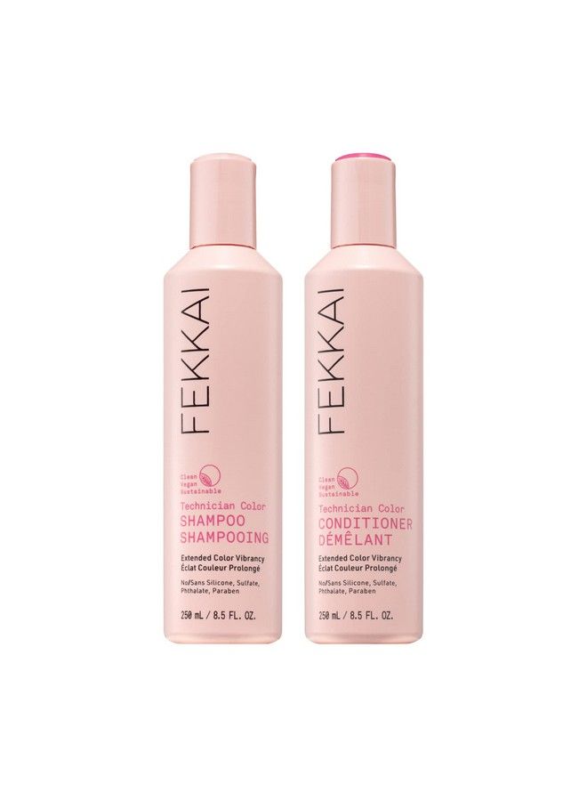 Fekkai Technician Color Shampoo + Conditioner 8.5 Oz Bottle Of Each Extends Vibrancy Of Colortreated Hair Salon Grade Ewg Compliant Vegan & Cruelty Free - Image 2