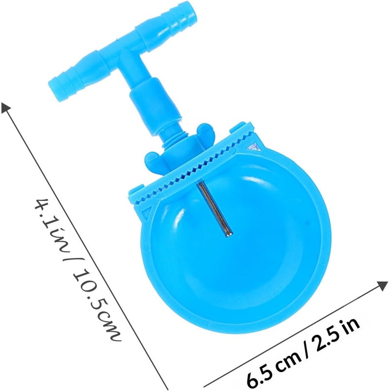 SHOWERORO 4pcs Rabbit Drinking Bowls Pet Water Containers with Plastic Steel Connector Automatic Water Feeder Bowls for Small Animals - Image 2