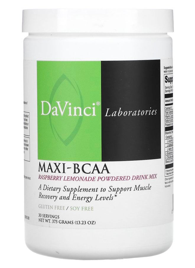 DaVinci Laboratories of Vermont - Maxi-BCAA Powdered Drink Mix Raspberry Lemonade 13.23 oz (375 g) - Image 1