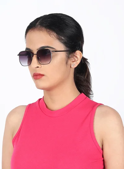 ووجلز نظارة شمسية نحاسية سداسية بحماية من الأشعة فوق البنفسجية