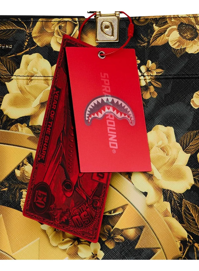 SPRAYGROUND  GOLD FLORAL REMIX TORTUGA TOTE for Women | Best Price UAE