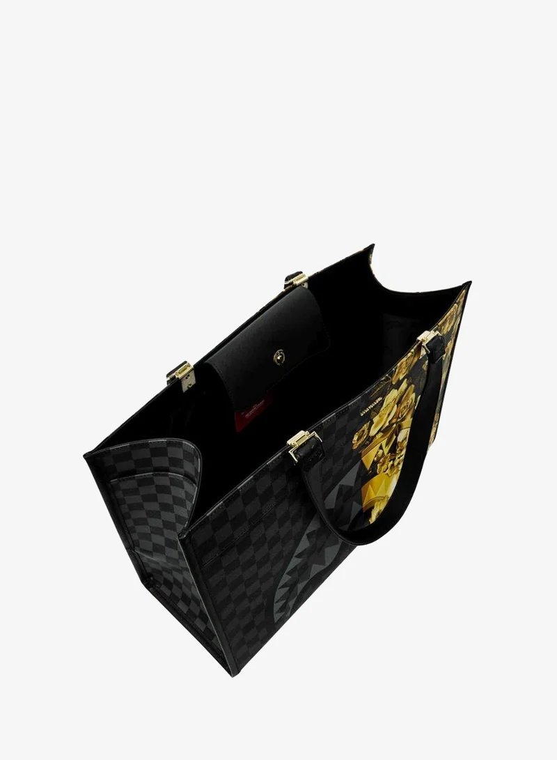 SPRAYGROUND  GOLD FLORAL REMIX TORTUGA TOTE for Women | Best Price UAE
