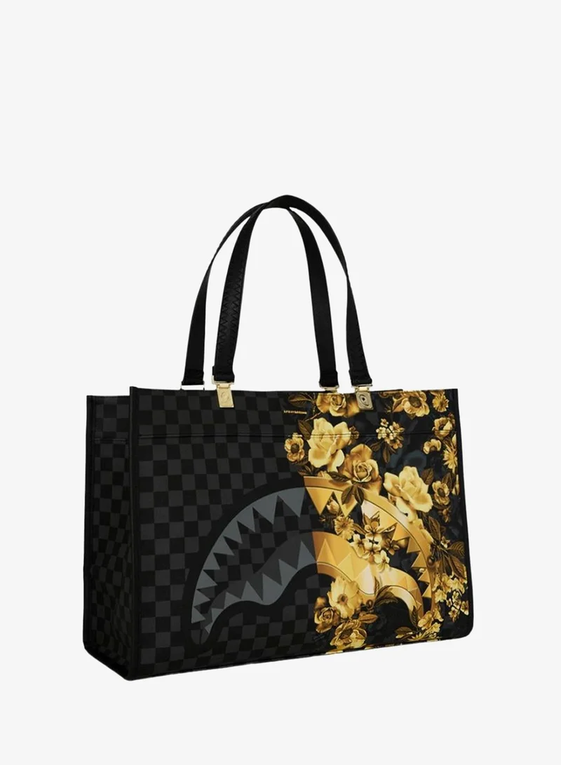 SPRAYGROUND  GOLD FLORAL REMIX TORTUGA TOTE for Women | Best Price UAE