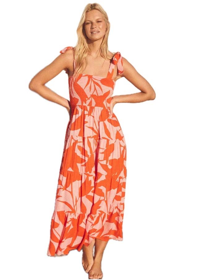 Fashion Printed Suspender Square Neck Midi Sleeveles Dress for Women's Daily Commuting and Vacation Adjustable Shoulder Strap Large Skirt  High-Rise Dress - https://f.nooncdn.com/p/pzsku/Z6945CFF44B4A37490653Z/45/1747291364/d6428640-5d1f-4feb-bcd8-fd68195efb18.jpg?width=original
