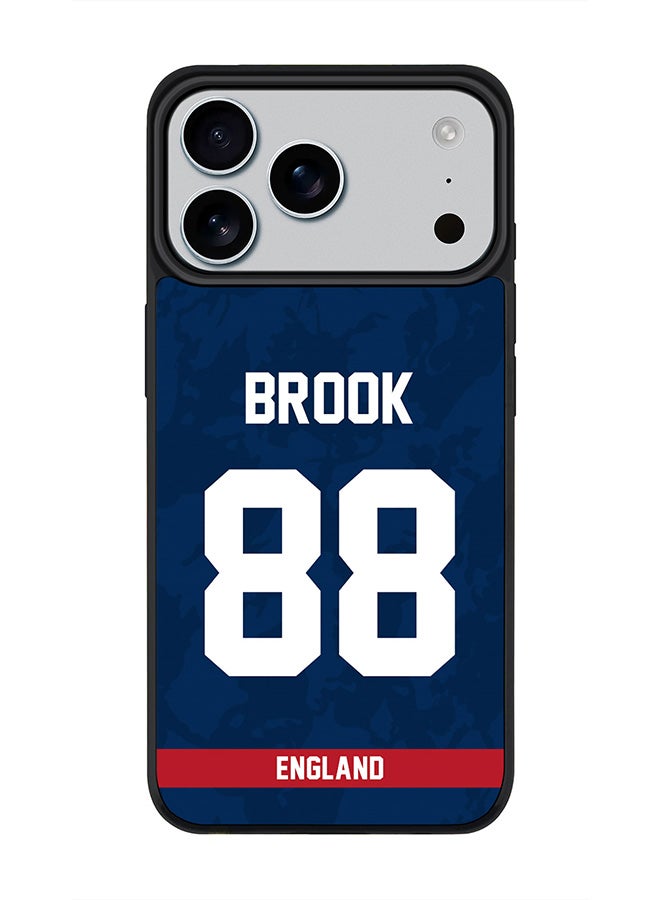 Stylizedd iPhone 17 Pro Max Case, [Compatible with MagSafe] Slim Magnetic cover Phone Case iPhone 17 Pro Max -England Harry Brook, Jersey No 88 - Image 1