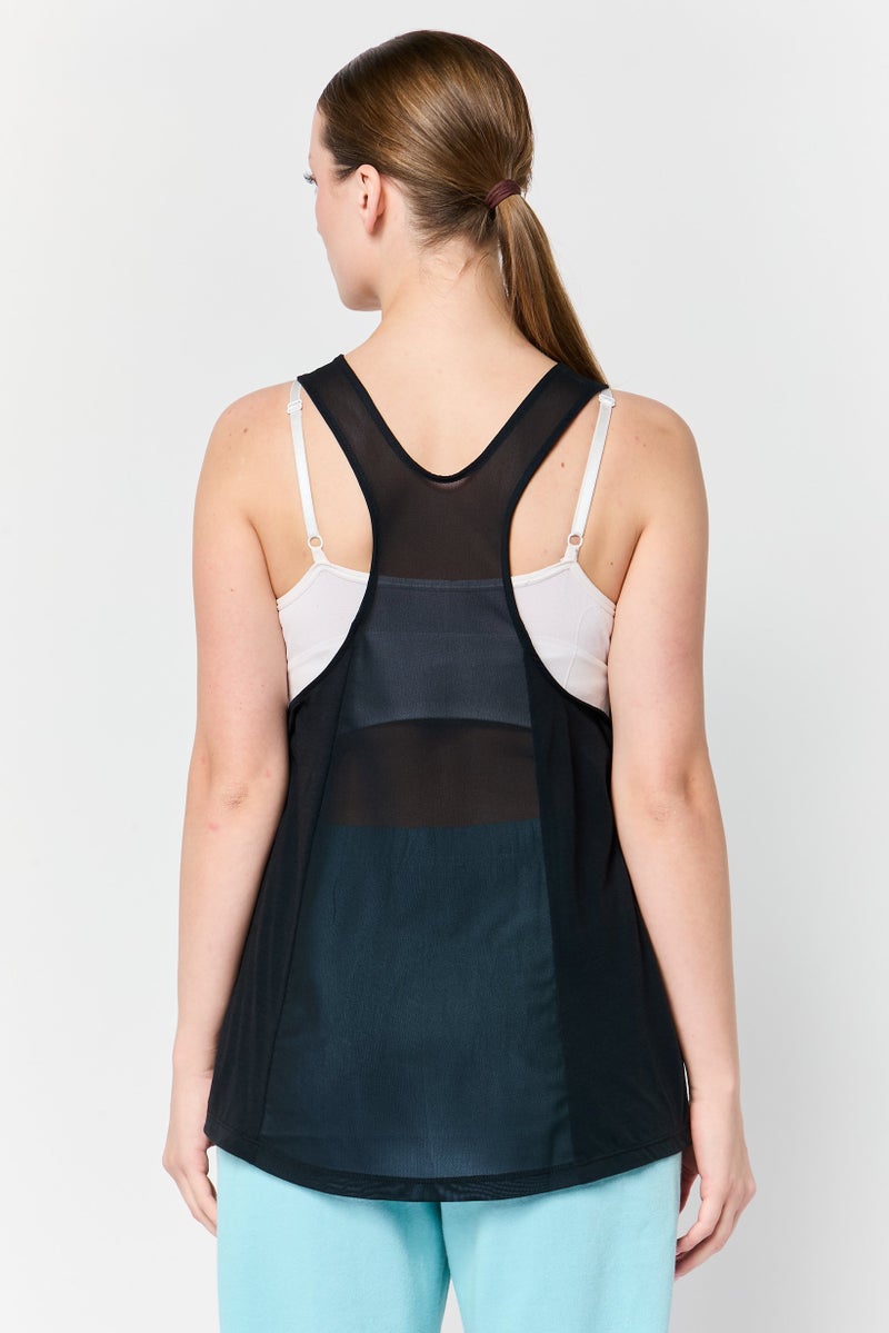 Nike Women Sportswear Fit Sleeveless Training Tank Top, Black - Image 3