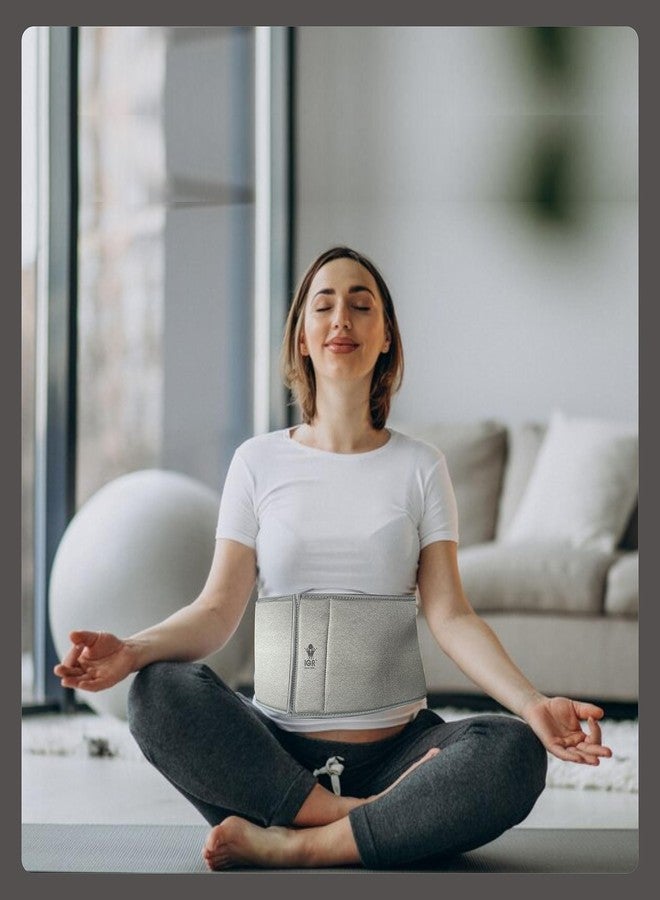 IGR حزام البطن من IGR مثالي لتنحيف الخصر، وتخفيف آلام أسفل الظهر، ولتقليل حجم البطن بعد الولادة، حزام يسمح بمرور الهواء للرجال والنساء، رمادي (XXX-L (48-52 بوصة)) - Image 1