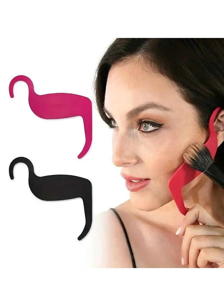 ORiTi 1 قطعة من قوالب تحديد محيط الوجه المنحنية من بيرفكت، أدوات مكياج، بطاقة تحديد العيون، مكياج الوجه، مكياج الخدود، مكياج الأنف، مكياج العارضات، إكسسوارات مكياج الجمال - Image 2