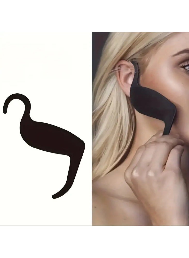 ORiTi 1 قطعة من قوالب تحديد محيط الوجه المنحنية من بيرفكت، أدوات مكياج، بطاقة تحديد العيون، مكياج الوجه، مكياج الخدود، مكياج الأنف، مكياج العارضات، إكسسوارات مكياج الجمال - Image 3