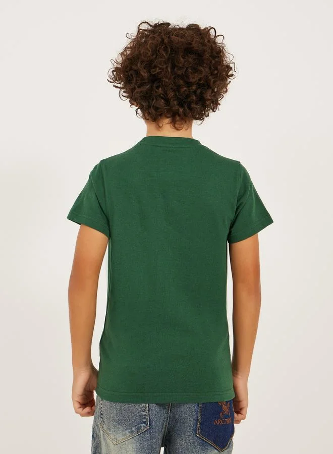 Styli Styli Graphic Print Round Neck T-Shirt