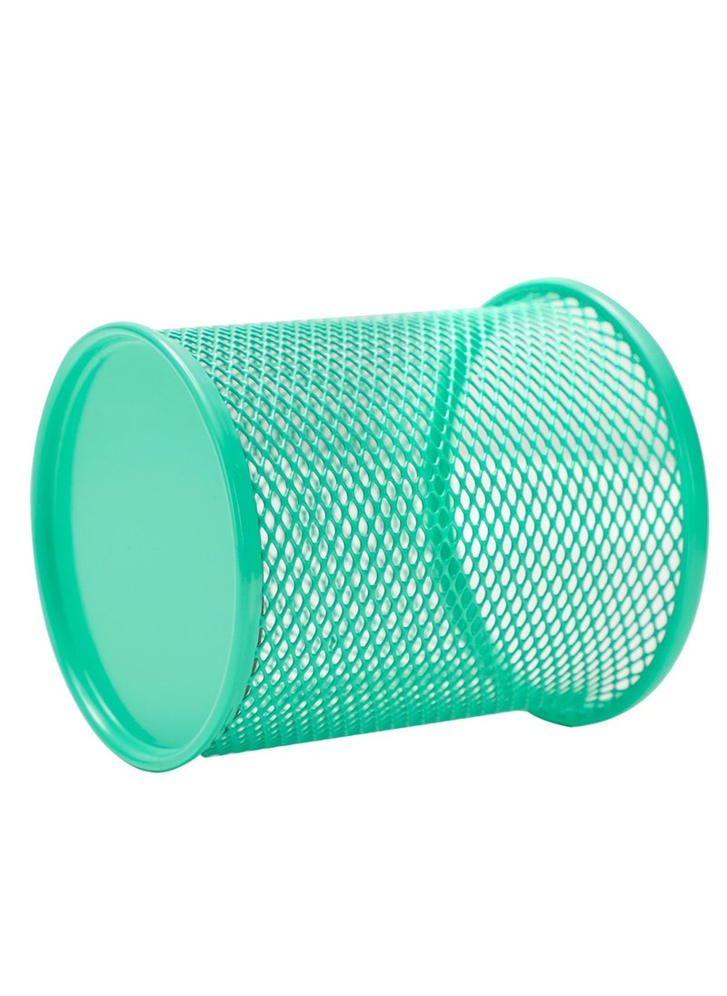 Deli Metal Mesh Pen Holder Green  - Image 2