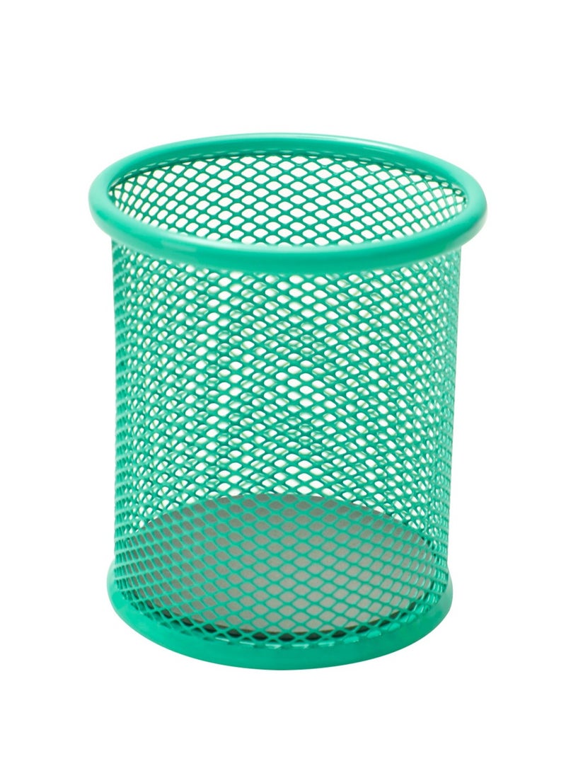 Deli Metal Mesh Pen Holder Green  - Image 1