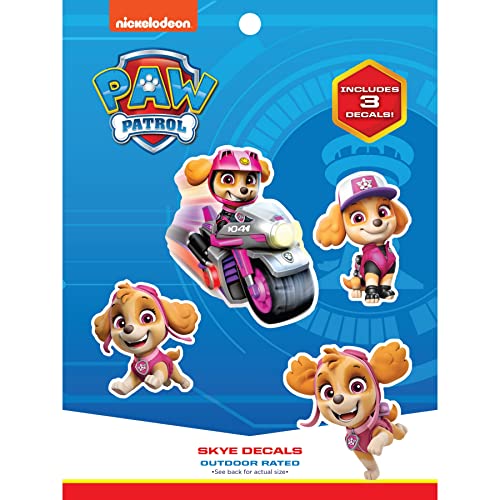 WALL PALZ Paw Patrol Skye Decals Set of 3 Skye Stickers for Kids and Adults Vinyl Decals for Laptop Tumbler Water Bottle Vehicles Nickelodeon Stickers - Image 1