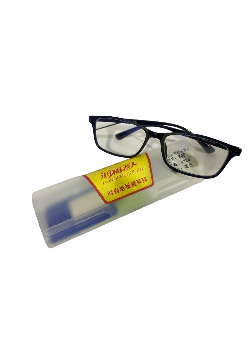 Generic - HONGFULAOREN BLUE LIGHT READING GLASSES POWER +1.75 BLACK UNISEX - Image 1